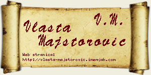 Vlasta Majstorović vizit kartica
